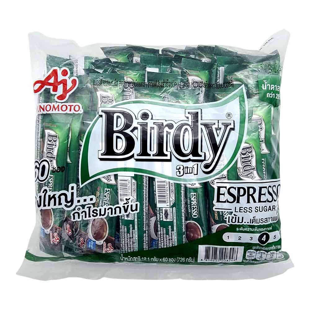 AJINOMOTO Birdy 3in1 Espresso Coffee 60 Sachets