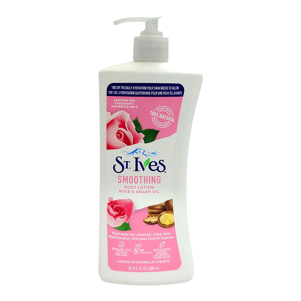 ST Ives Smoothing Body Lotion Rose Argan Oil 621ml