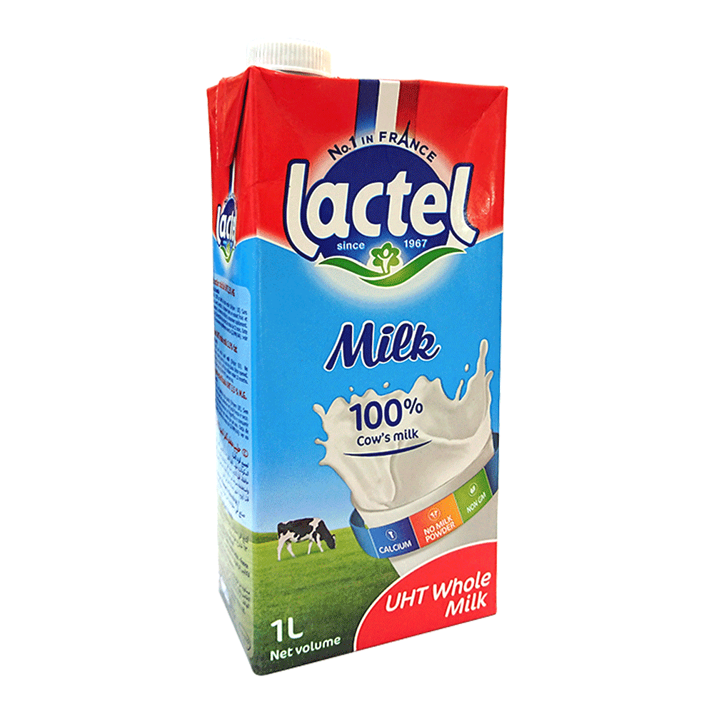 LACTEL MILK WHOLE MILK 1L