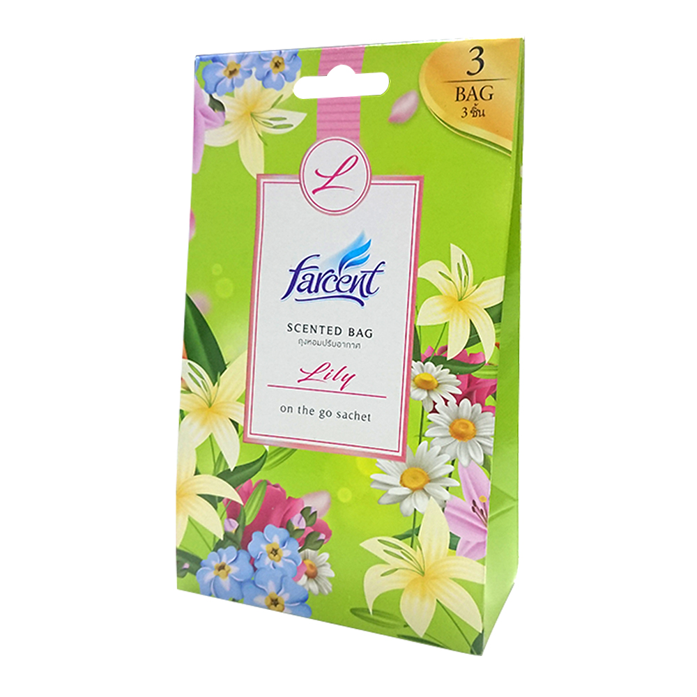 FARCENT SCENTED BAG LILY 10G 3PCS IN BOX