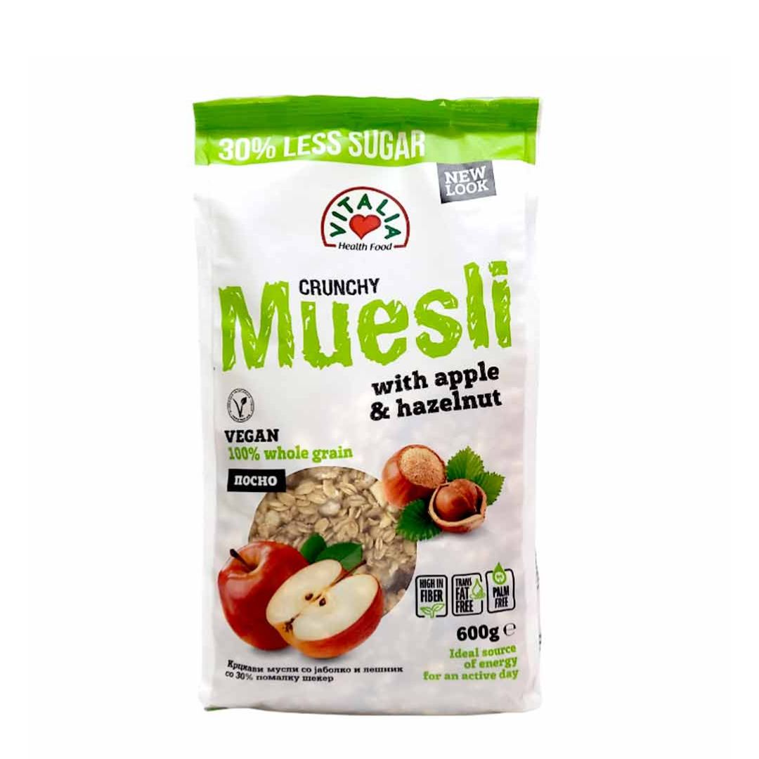 VITALIA MUESLI WITH APPLE HAZELNUT 600G