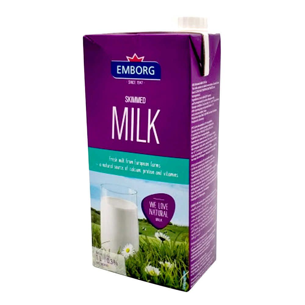 Emborg Skimmed Milk 1l