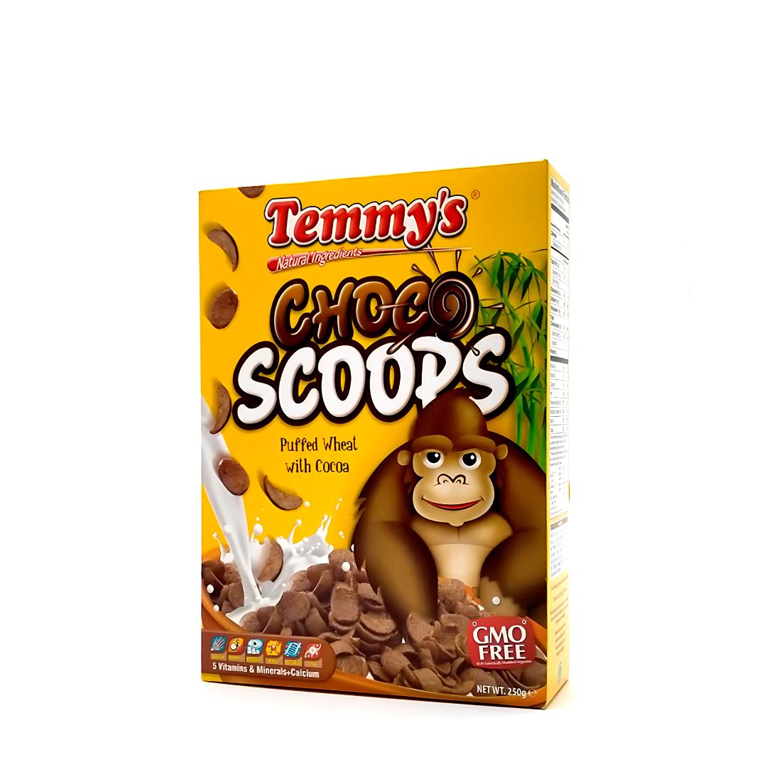 Temmy's choco scoops Wheat 250g (6221012250243)
