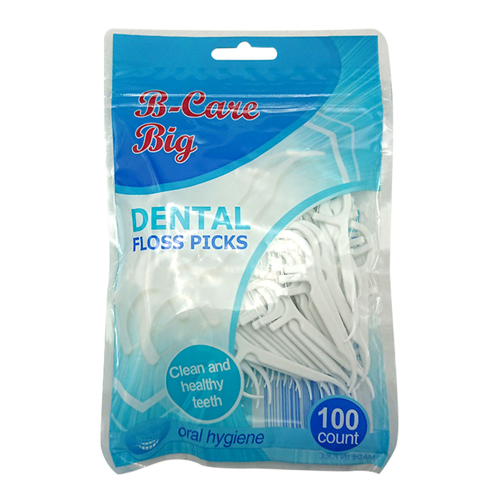 B-CARE BIG FLOSS PICKS 100 PCS