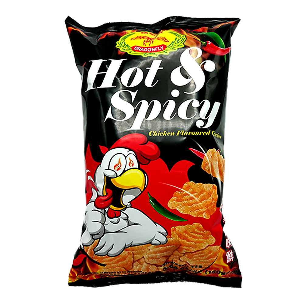 DRAGONFLY HOT SPICY CHICKEN CRACKER 160G