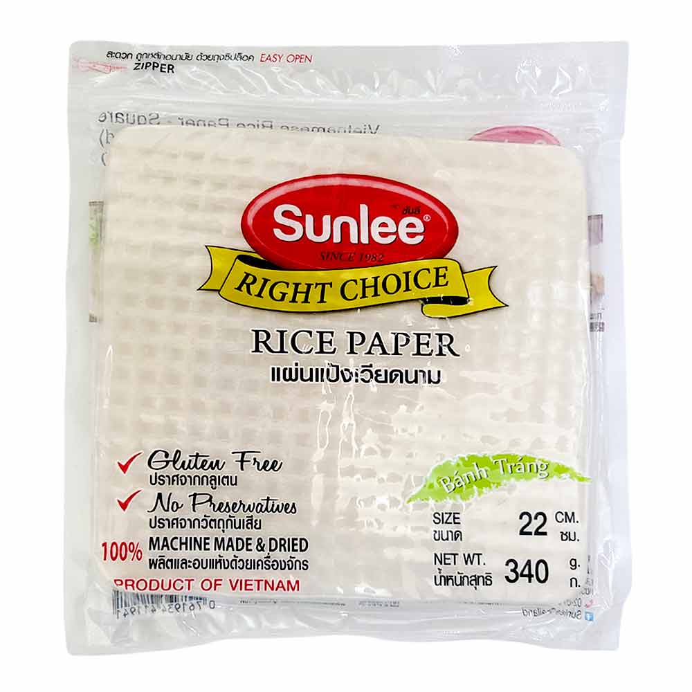 Sunlee Brown Rice Paper Round 22cm 340g 