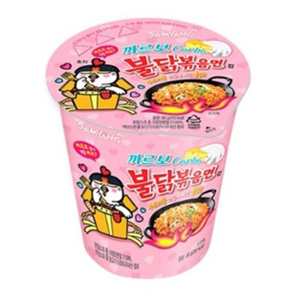 SAMYANG HOT CHICKEN RAMEN CARBONARA CUP 80G