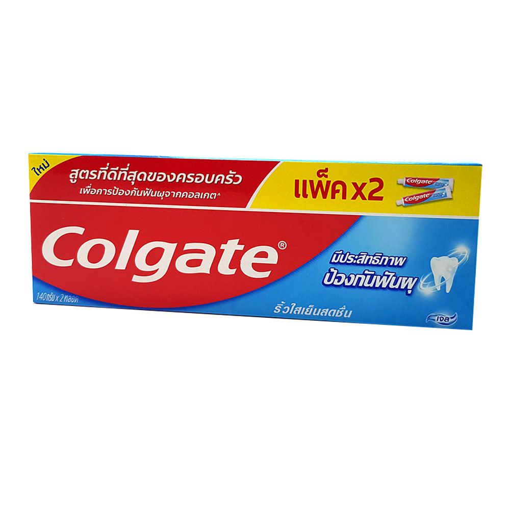 COLGATE TOOTHPASTE DOUBLE STRIPE 145G TWIN PACK