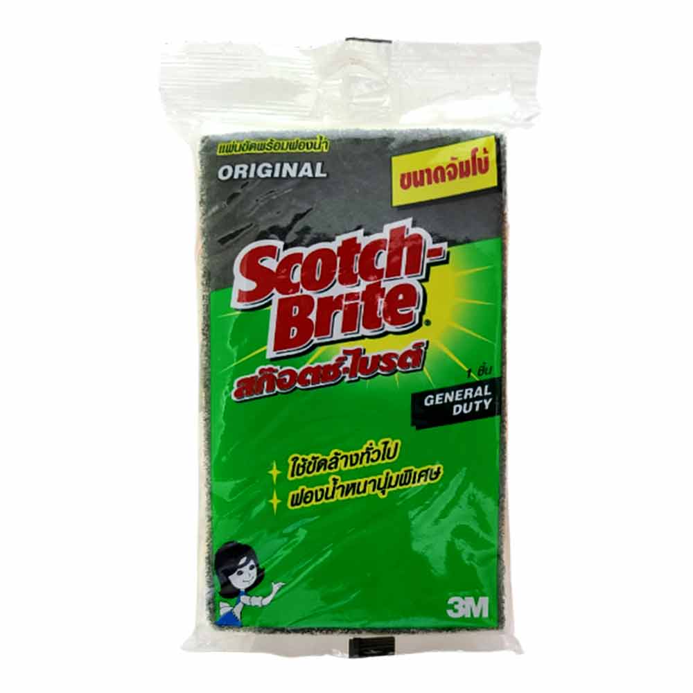 SCOTCH BRITE ប៉ុងនិងស្បៃបៃតង3.5X6