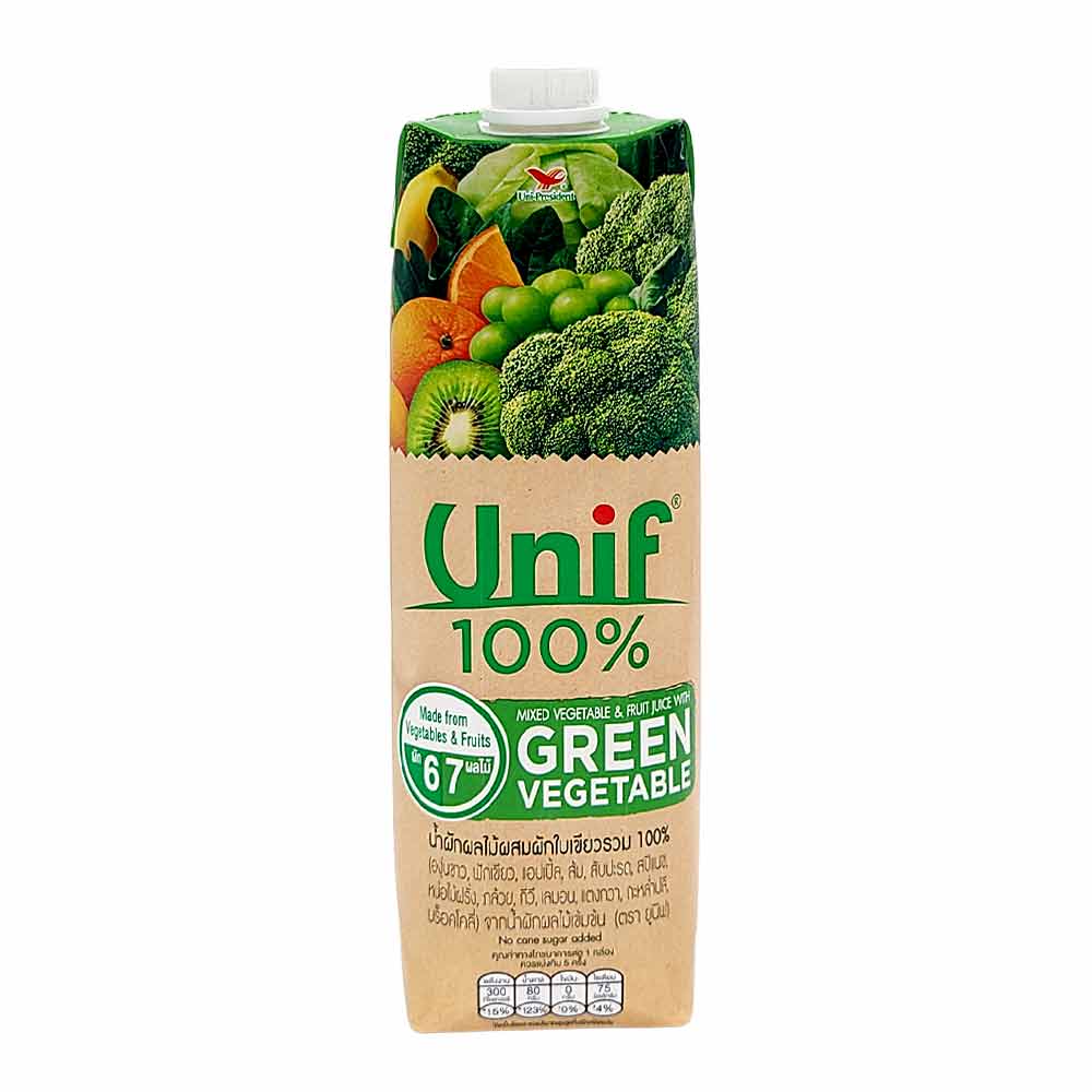 Unif 100 Mixed Vegetable and Fruit Juice with Green Vegetable Size 1L