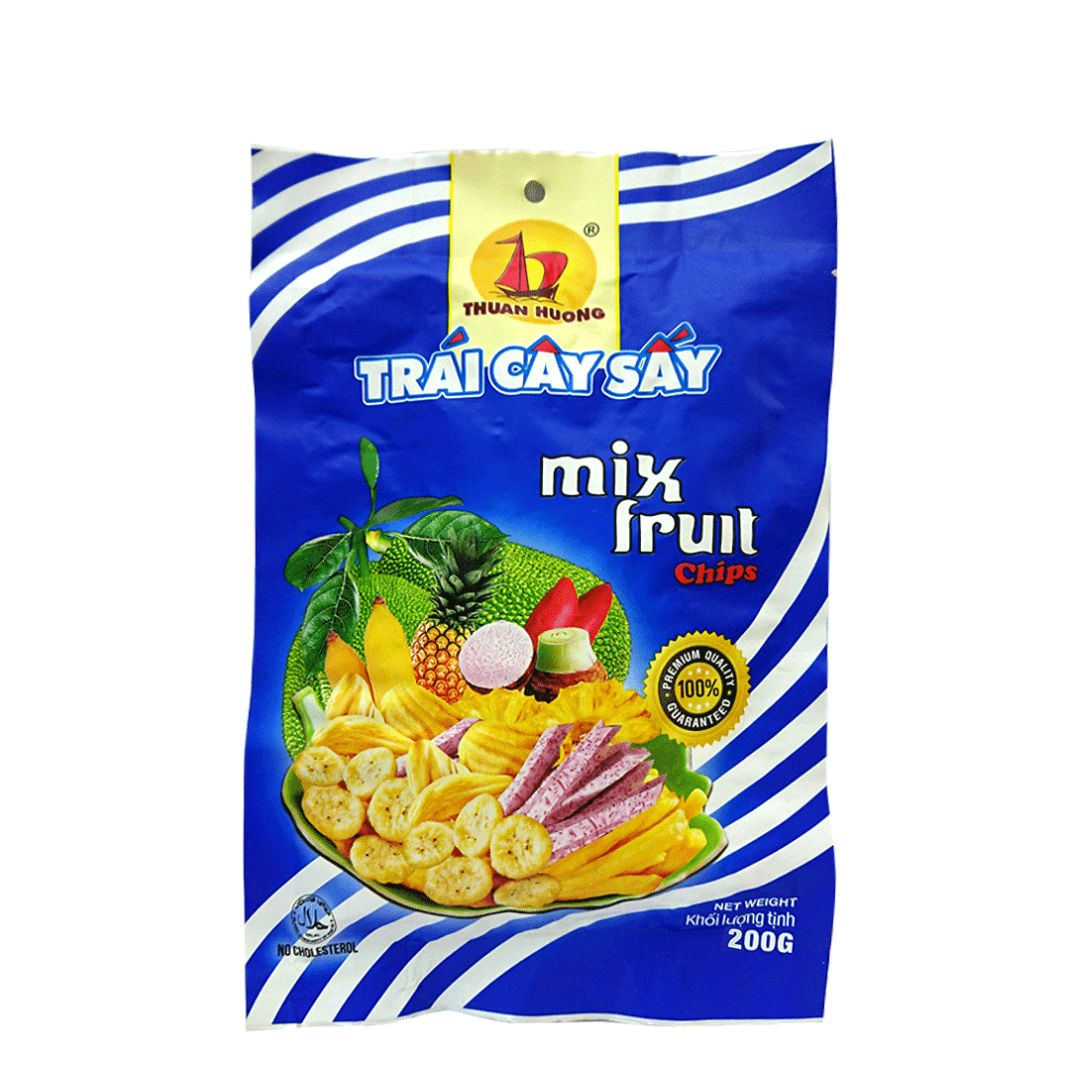 TRAI CAY SAY MIX FRUIT CHIPS 200G