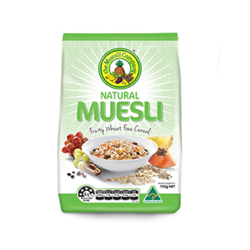 MUESLI NATURAL WHEAT FREE 750G