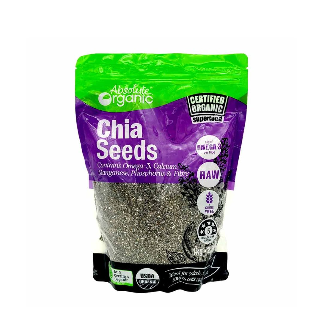 ABSOLUTE Organic Chia Seeds 1KG