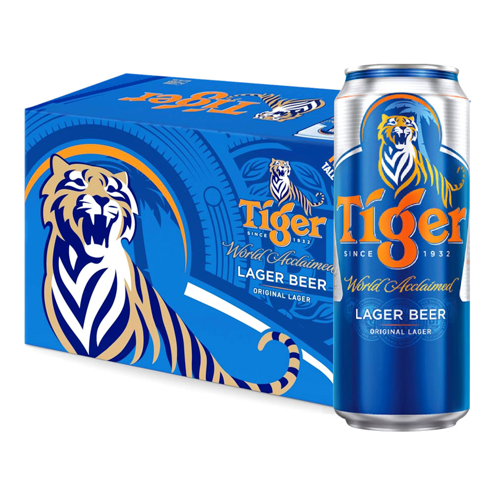 Heineken Tiger Wrold Acclamied Larger Beer 5% Vol 24 x 330ml