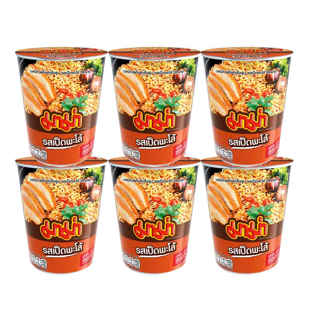 Mama Thai Duck Soup Flavor Noodle 6 Cups 1314